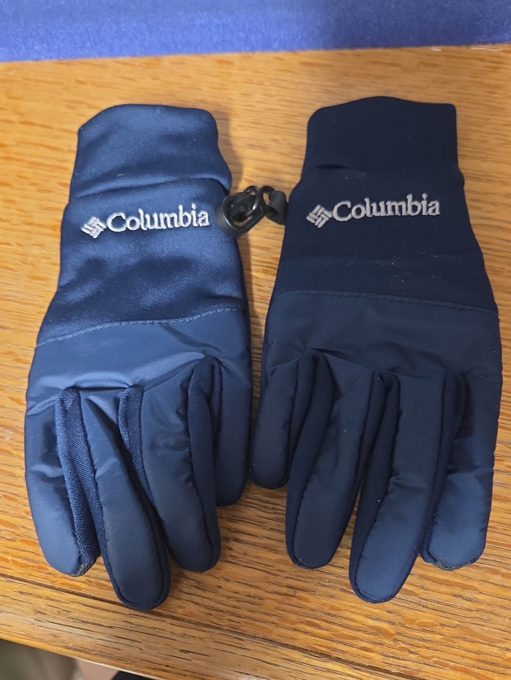 Columbia Navy Insulated Winter Gloves